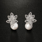 Zirconia Decoration Noble Earrings for Women