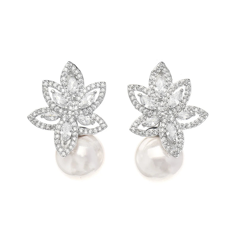 Zirconia Decoration Noble Earrings for Women