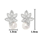 Zirconia Decoration Noble Earrings for Women