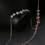 Colorful Flower Zircon Necklace for Women