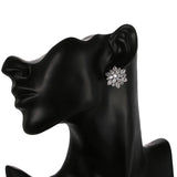 AAA Cubic Zircon Women Ear Stud Bridal Wedding Flower Stud Earrings