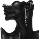 Modern Cubic Zircon Long Earrings for Women