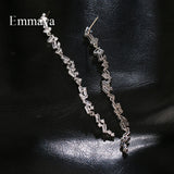 Modern Cubic Zircon Long Earrings for Women