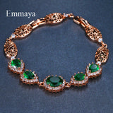 Green Charm Bracelet Jewelry for Female Party Gift