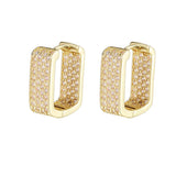 Cubic Zircon Earring Three Colors Choice Elegant Wedding Party Jewelry