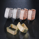 Cubic Zircon Earring Three Colors Choice Elegant Wedding Party Jewelry