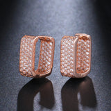 Cubic Zircon Earring Three Colors Choice Elegant Wedding Party Jewelry