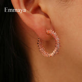 Zirconia Earrings in Punk Modern Style