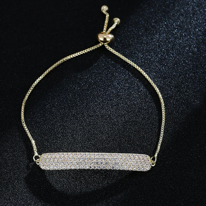 Noble Cubic Zircon Bracelet For Women Statement Wedding Party