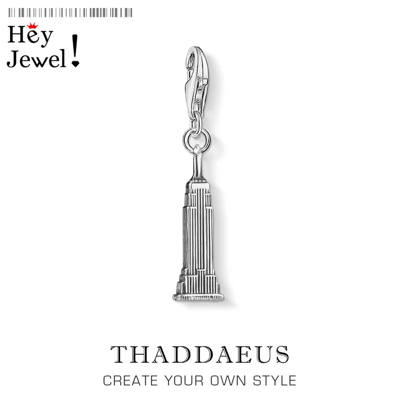 Empire Building Charm Pendants Symbol Landmark State Gift Jewelry