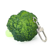 Emulation Cauliflower Broccoli PVC Key Chain Charms DIY Purse Pendant