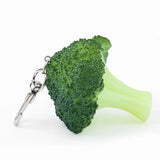 Emulation Cauliflower Broccoli PVC Key Chain Charms DIY Purse Pendant