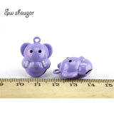 Enamel Animal Bell Elephant Bells Christmas Ornament Craft Material Bell Charms