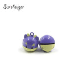 Enamel Animal Dragon Metal Bell Charms For Pet Necklace Pendant