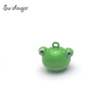 Enamel Animal Metal Jingle Bell Charms Pet Necklace Pendant