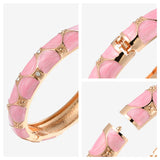 Enamel Bangles Women's Cuff Bangle Round Bracelet