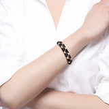 Enamel Bangles Women's Cuff Bangle Round Bracelet