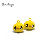 Bird Cartoon Jingle Bell Charms for Pet Necklace