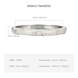 Enamel Bracelet Cloisonne Bangles Flower Women's Hand Bracelets