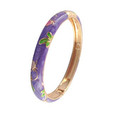 Enamel Bracelet Cloisonne Bangles Flower Women's Hand Bracelets