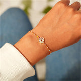 Enamel Bracelet Stainless Steel Yoga Jewelry Colorful Bead Chain