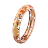 Enamel Bracelets For Women Bangle Floral Cloisonne Butterfly
