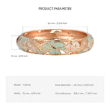 Enamel Bracelets For Women Bangle Floral Cloisonne Butterfly