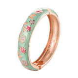 Enamel Wide Bangle Bracelet for Women - Hawaiian Cloisonne African Jewelry