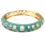 Women's Metal Round Bangle Lady Girl Bracelet