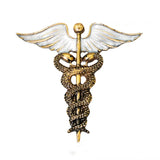 Enamel Wing Snakes Shape Brooches For Women Girls