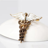 Enamel Wing Snakes Shape Brooches For Women Girls