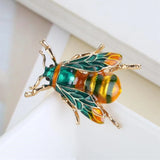 Yellow Enamel Bumblebee Brooch Insect Xmas Gift Banquet Pins