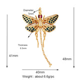 Enamel Butterfly Dragonfly Jumbo Focal Pendant, Real Plated Colour