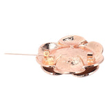Enamel Camellia Flowers Jewelry Brooches for Women Sweater Dress Lapel Pins