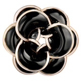 Enamel Camellia Flowers Brooches for Women Sweater Dress Lapel Pins