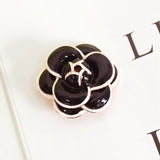 Enamel Camellia Flowers Jewelry Brooches for Women
