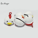 Enamel Cartoon Animal Cock Bell Charms Fit NewYear Birthday Kids Children Gift