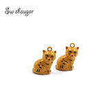 Enamel Cartoon Jingle Bell Charms Pet Dog Cat Necklace Pendant