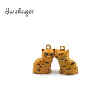 Enamel Cartoon Jingle Bell Charms Pet Dog Cat Necklace Pendant