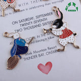 Enamel Charms Alice Rabbit Cartoon Character 10pcs Jewelry Making Pendant
