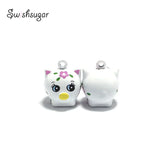 Enamel Pig Jingle Bell Charms for Pet Decoration