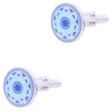 Enamel Cufflinks 27 Designs Men Epoxy Cuff Links Flowers Red Purple Colors