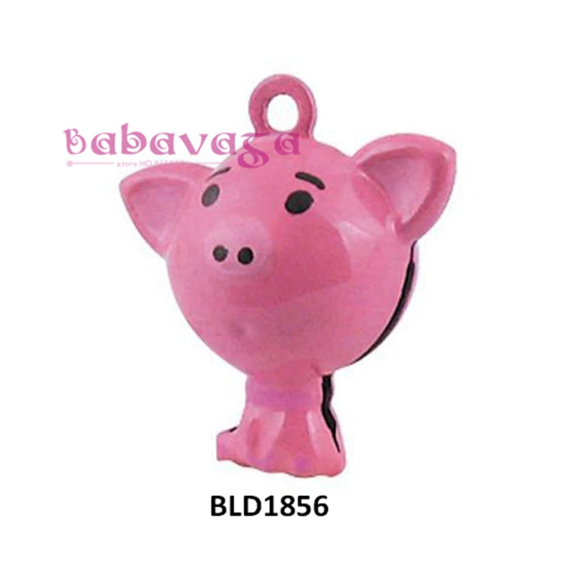 Enamel Little Pig Craft Cartoon Charm Bell Fit Year Birthday Pet Decoration