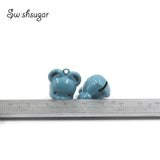 Enamel Metal Mouse Jingle Bell Charms For Bag Schoolbag Keychain Pendant