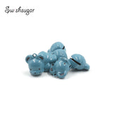 Enamel Metal Mouse Jingle Bell Charms For Bag Schoolbag Keychain Pendant