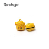 Enamel Dragon Metal Bell Charms Pendant Holiday Craft Findings