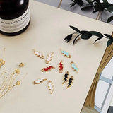 Enamel Flash Shape Charms Mixed Enamel Charms Pendants