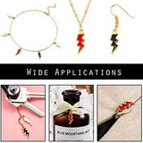 Enamel Flash Shape Charms Mixed Enamel Charms Pendants