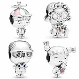 Enamel Grandma Grandpa Propeller Hat Beads Europe