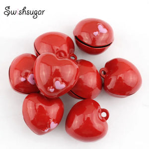 Enamel Heart Cartoon Copper Bell Charms Pendant